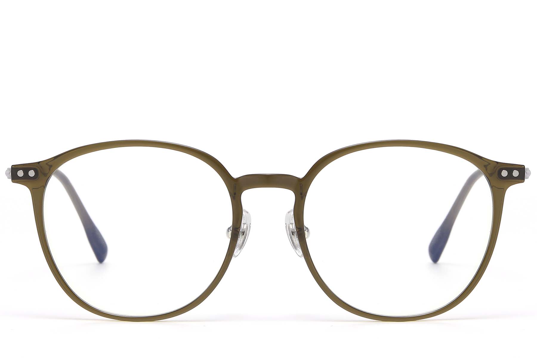 BS1913-0848_Green_Oval_Titanium_glasses_front