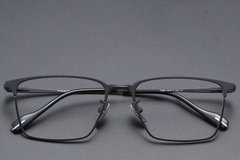 BS1913-0862_Black_Rectangular_Titanium_glasses_front