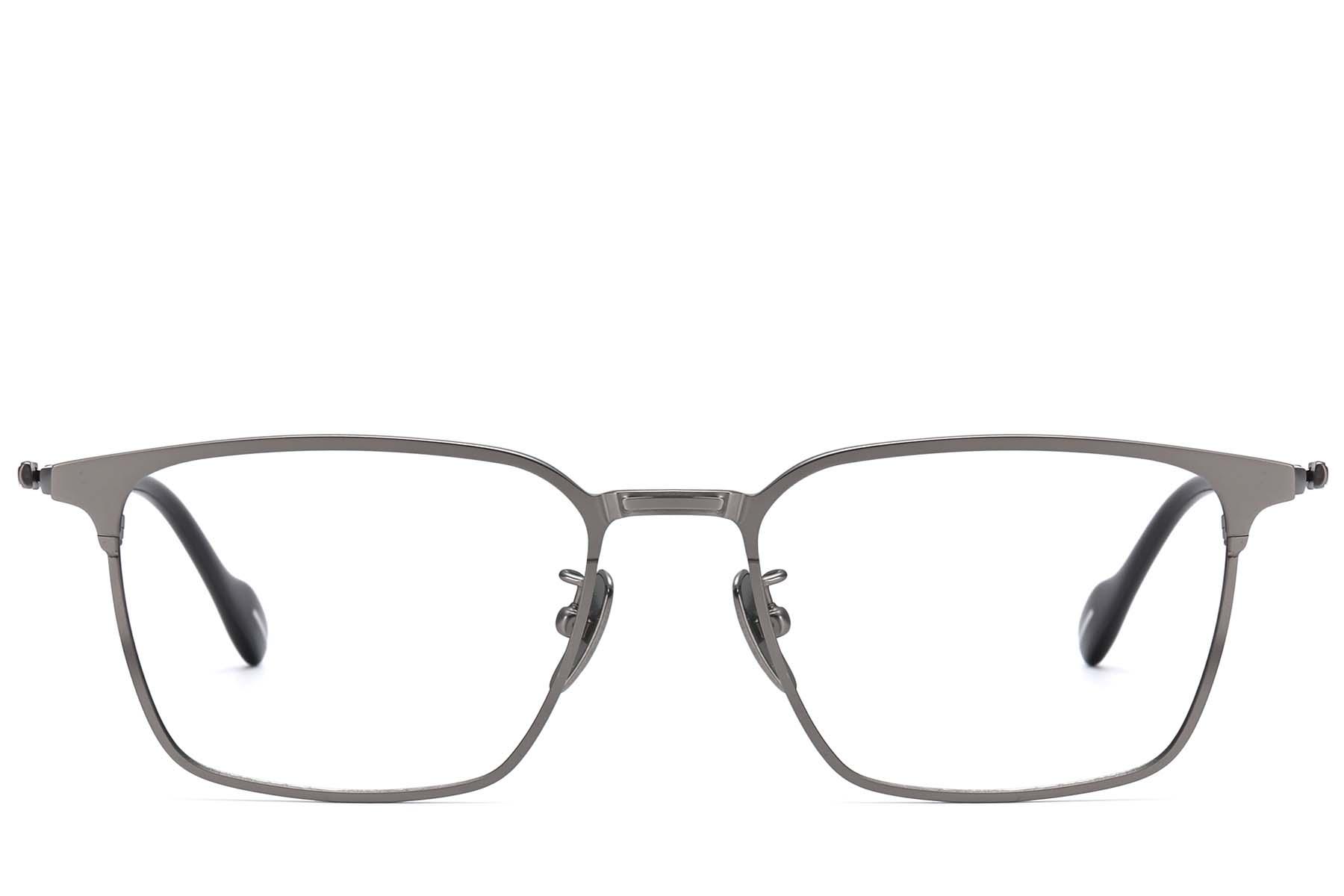 BS1913-0869_Grey_Rectangular_Titanium_glasses_front