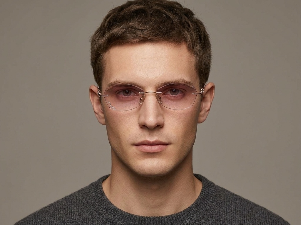 BS1913-0881_Pink_Invisible_Metal_Sunglasses-tryon_male