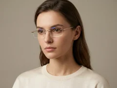 BS1913-0884_Golden_Invisible_Titanium_Sunglasses-tryon_female