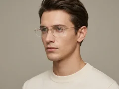 BS1913-0884_Golden_Invisible_Titanium_Sunglasses-tryon_male