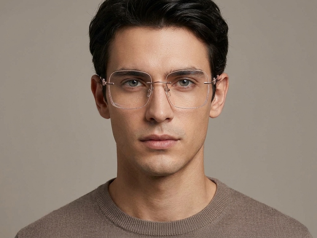 BS1913-0889_Pink_Invisible_Metal_Glasses-tryon_male