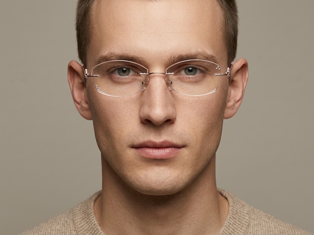 BS1913-0890_Pink_Invisible_Metal_Glasses-tryon_male