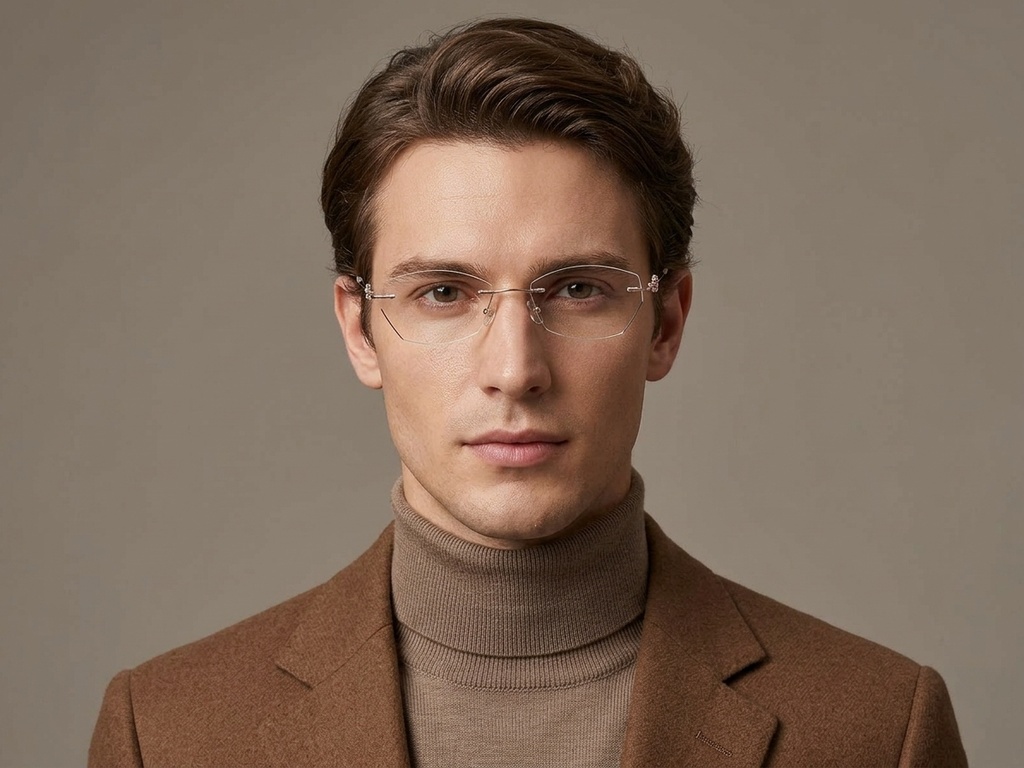 BS1913-0891_Pink_Invisible_Metal_Glasses-tryon_male