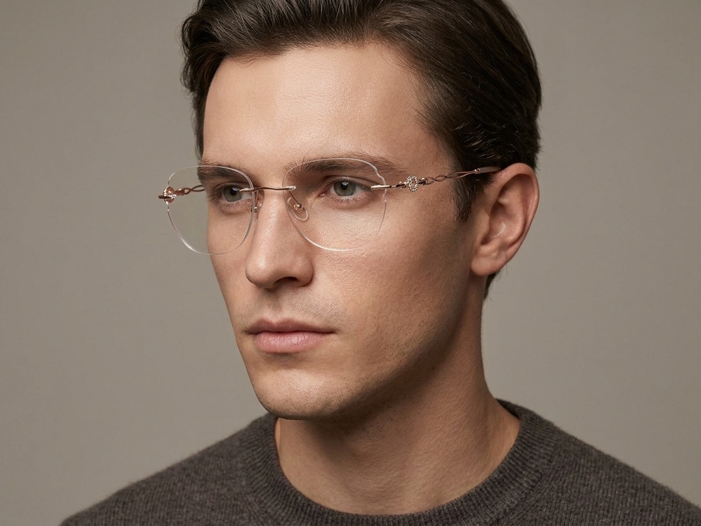 BS1913-0895_Pink_Invisible_Metal_Glasses-tryon_male