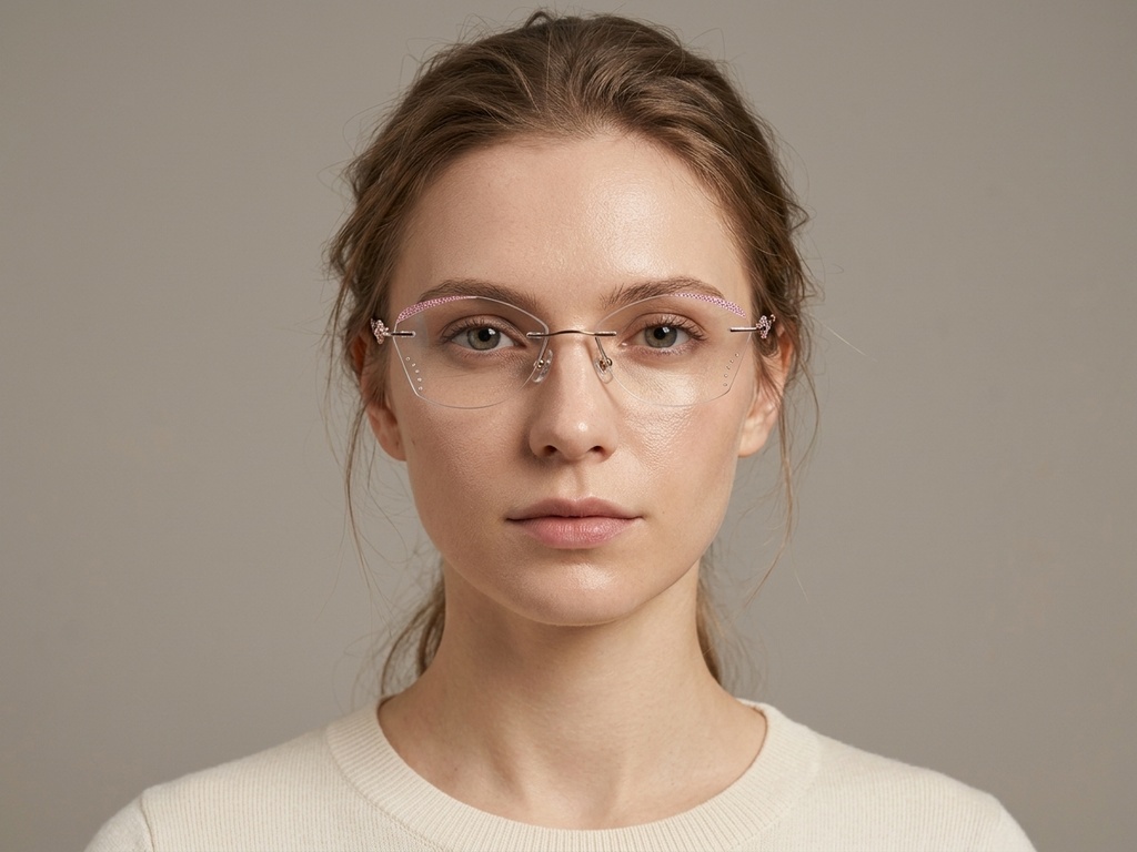 BS1913-0896_Pink_Invisible_Metal_Glasses-tryon_female