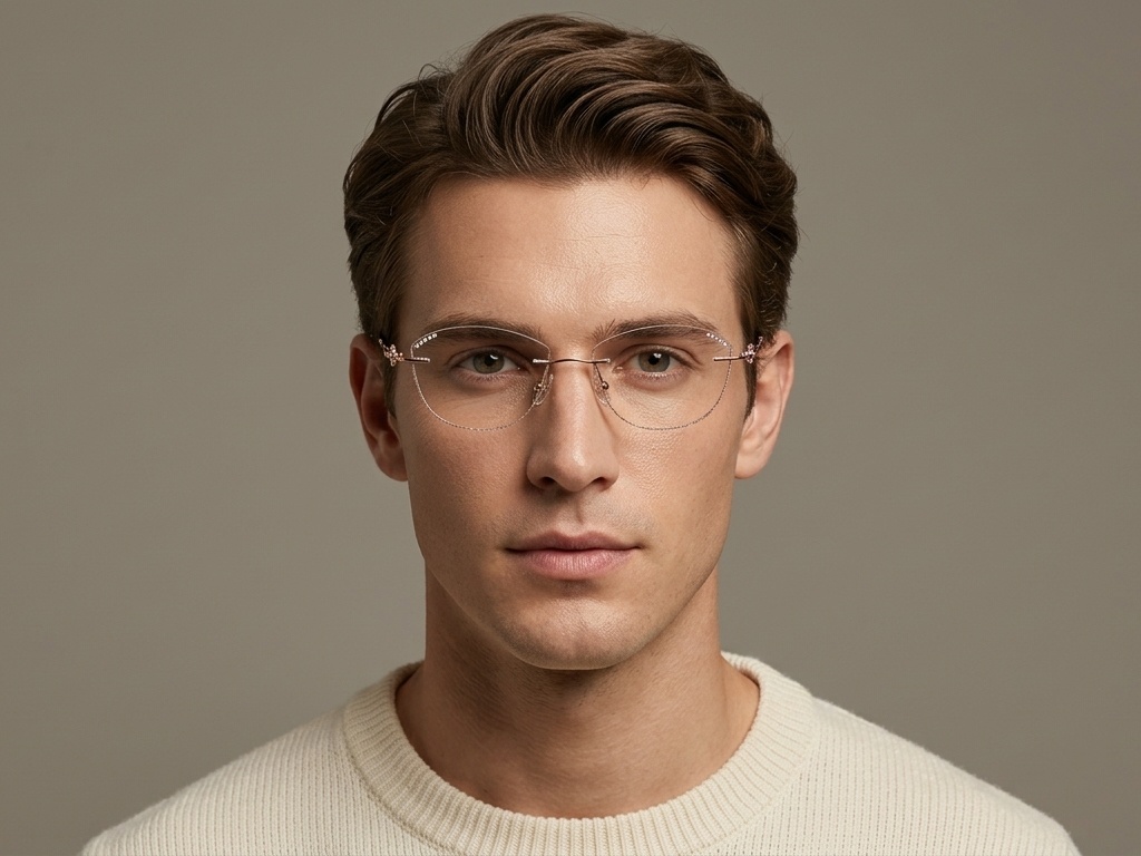 BS1913-0897_Pink_Invisible_Metal_Glasses-tryon_male