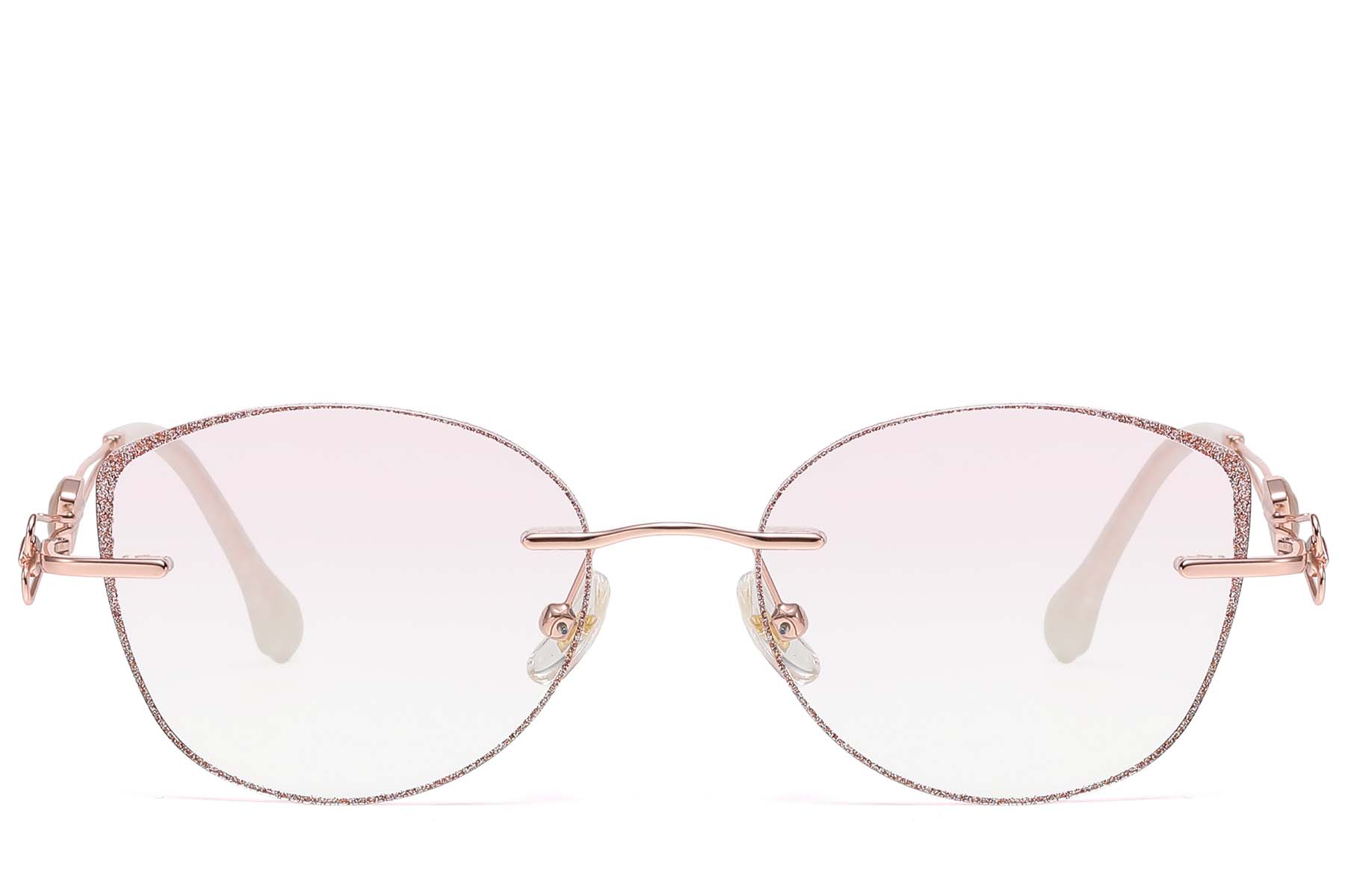 BS1913-0899_Pink_Invisible_Metal_Sunglasses_front