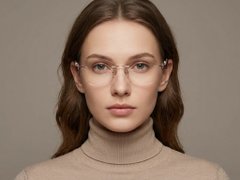 BS1913-0900_Pink_Invisible_Metal_Glasses-tryon_female