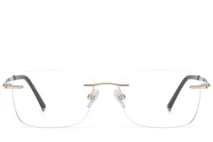 BS1913-0901_Golden_Invisible_Metal_Glasses_front