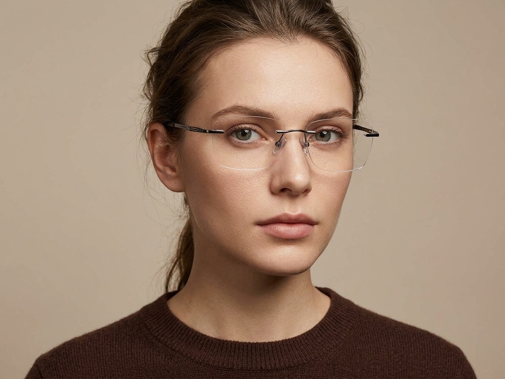 BS1913-0904_Grey_Invisible_Metal_Glasses-tryon_female