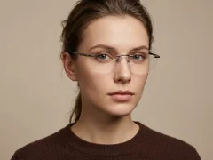 BS1913-0904_Grey_Invisible_Metal_Glasses-tryon_female