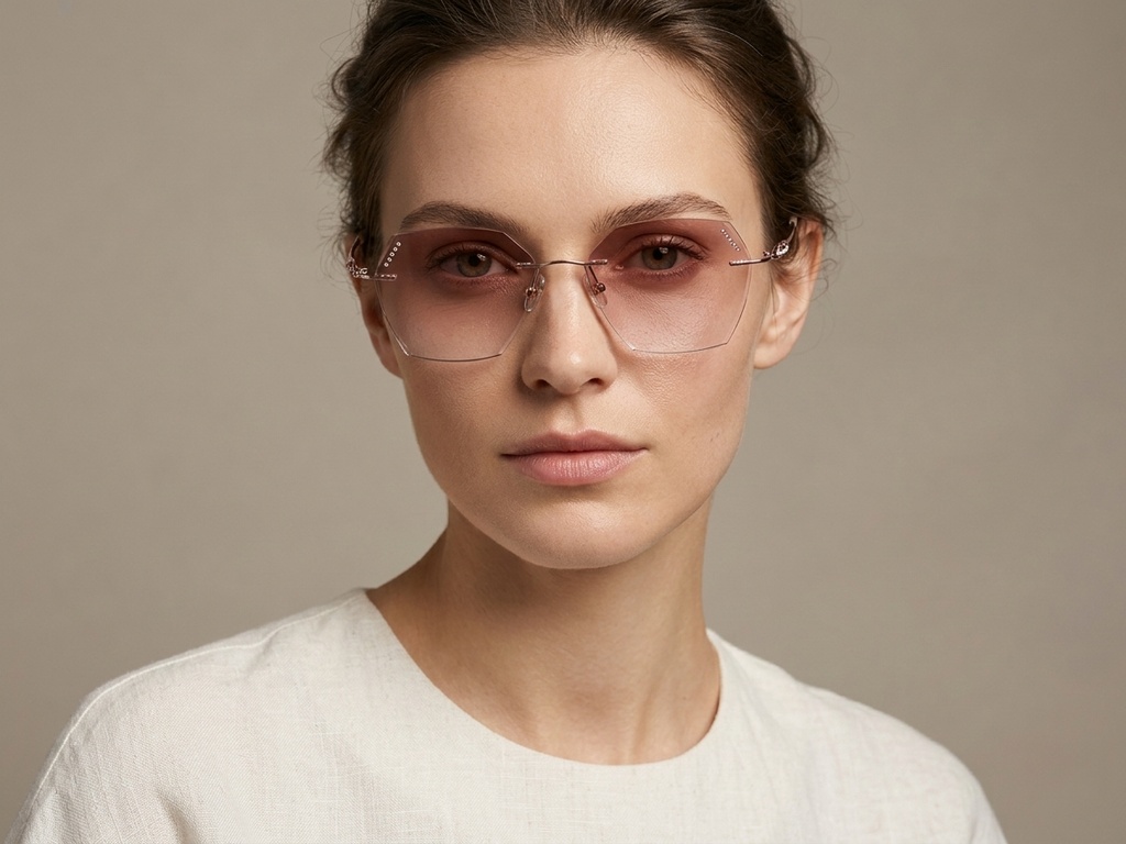 BS1913-0905_Pink_Invisible_Metal_Sunglasses-tryon_female