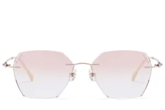 BS1913-0905_Pink_Invisible_Metal_Sunglasses_front