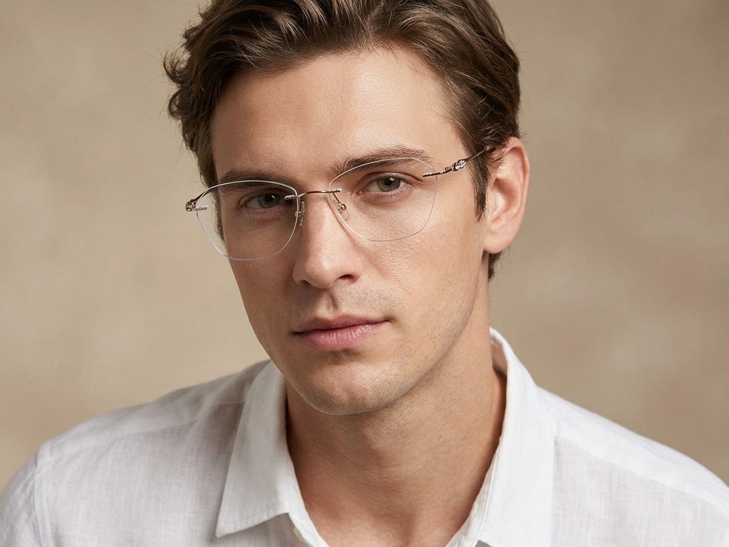 BS1913-0907_Pink_Invisible_Metal_Glasses-tryon_male