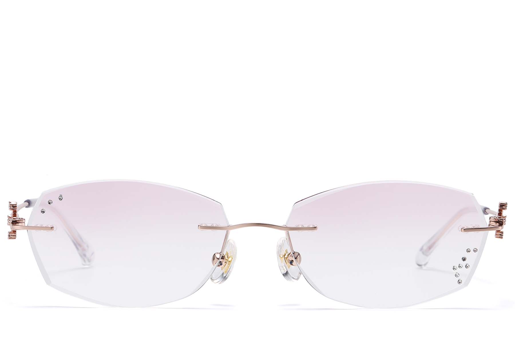 BS1913-0909_Pink_Invisible_Metal_Sunglasses_front