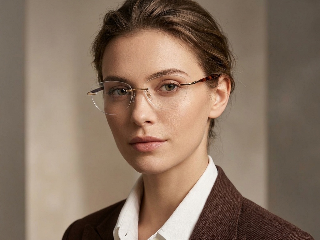 BS1913-0911_Golden_Invisible_Metal_Glasses-tryon_female