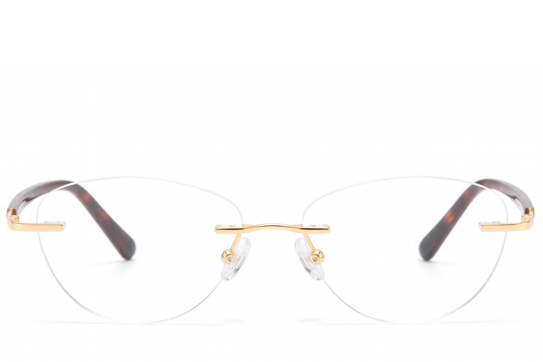 BS1913-0911_Golden_Invisible_Metal_Glasses_front