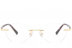 BS1913-0911_Golden_Invisible_Metal_Glasses_front