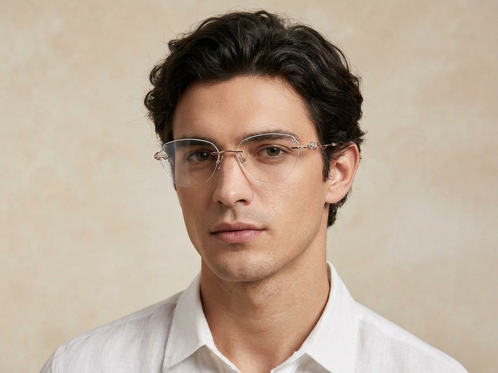 BS1913-0916_Pink_Invisible_Metal_Glasses-tryon_male