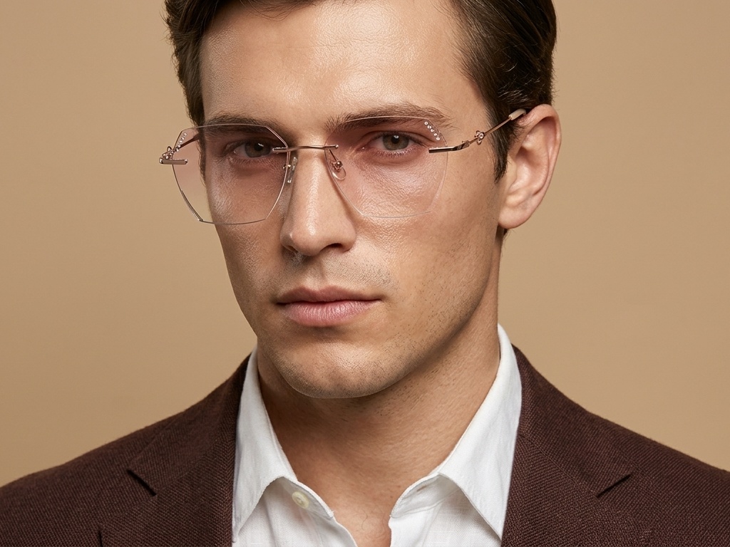 BS1913-0918_Pink_Invisible_Metal_Sunglasses-tryon_male