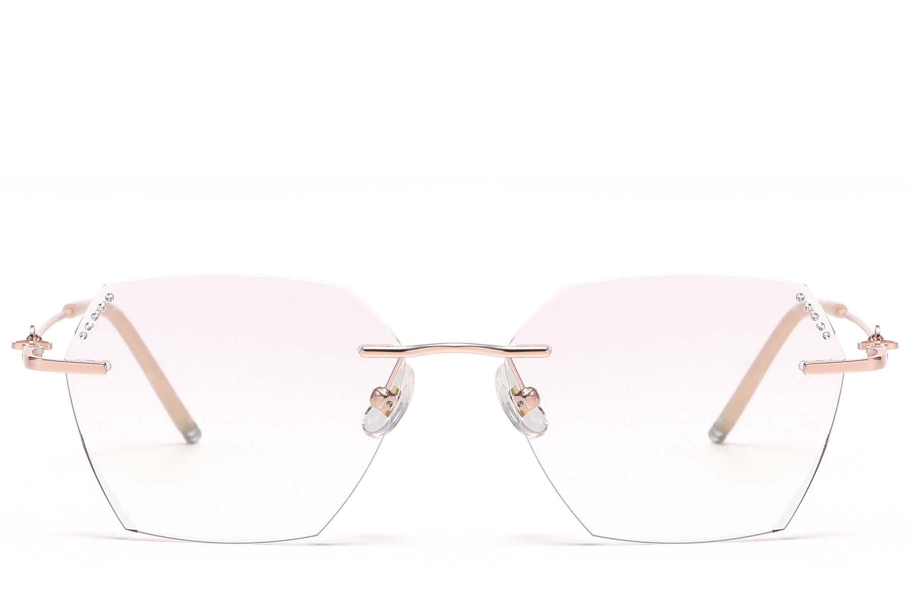 BS1913-0918_Pink_Invisible_Metal_Sunglasses_front