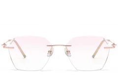 BS1913-0918_Pink_Invisible_Metal_Sunglasses_front