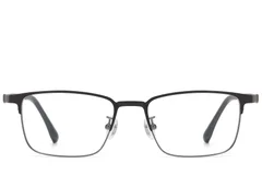 BS1913-0924_Grey_Rectangular_Metal_Glasses_front