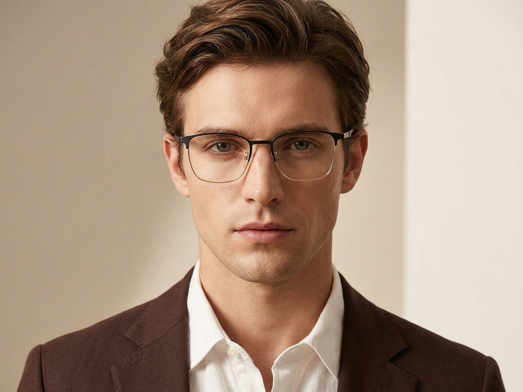 BS1913-0925_Golden_Rectangular_Metal_Glasses-tryon_male