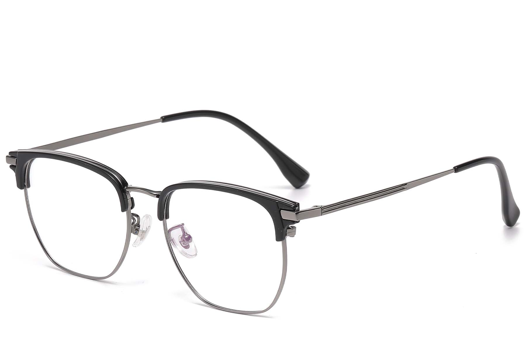 BS1913-0933_Black_Rectangular_Titanium_Glasses_corner