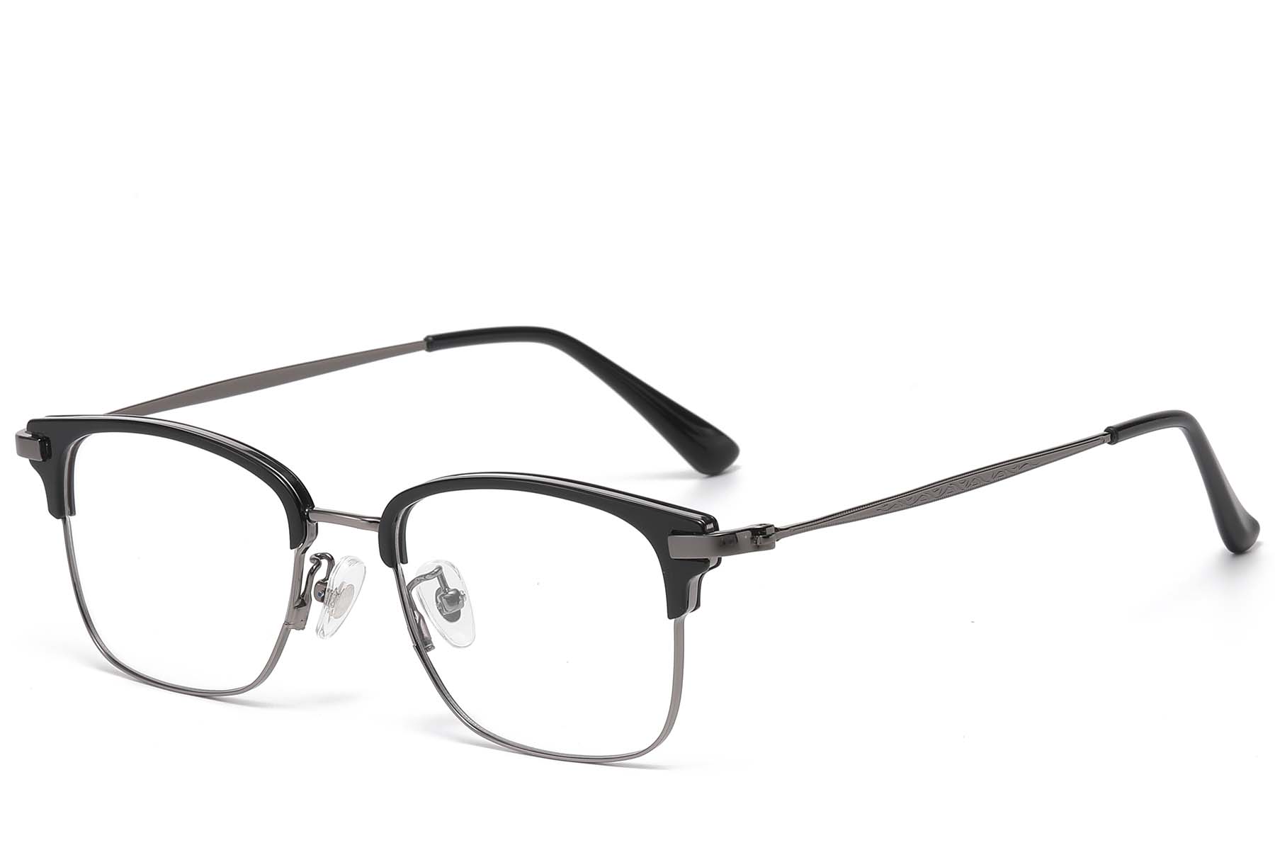 BS1913-0936_Black_Rectangular_Titanium_Glasses_corner