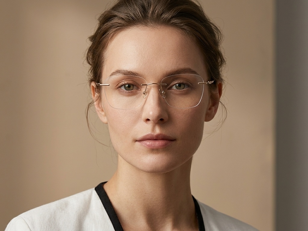 BS1913-0939_Golden_Invisible_Titanium_Glasses-tryon_female