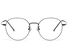 BS1913-0943_Black_Oval_Titanium_Glasses_front