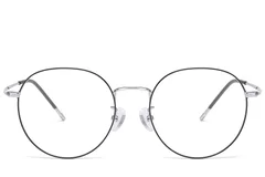 BS1913-0945_Black_Oval_Titanium_Glasses_front