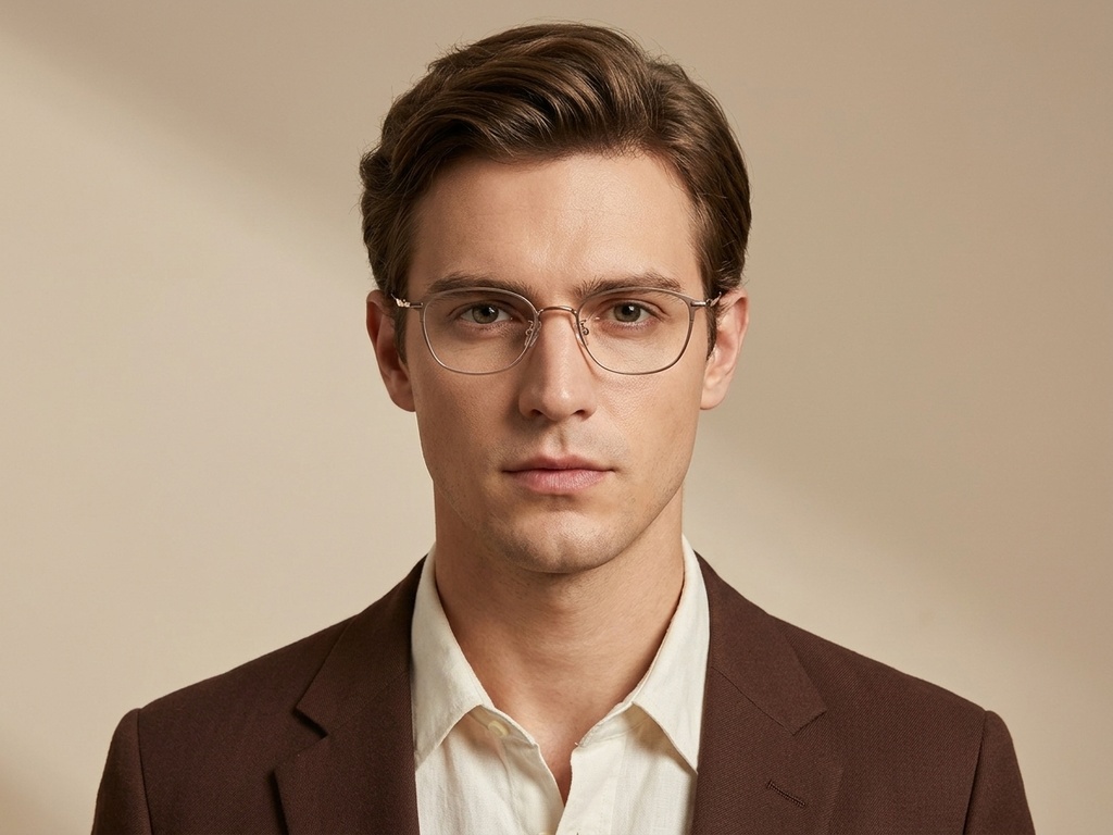 BS1913-0950_Brown_Oval_Titanium_Glasses-tryon_male