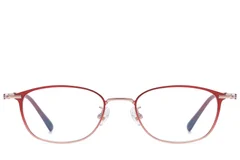 BS1913-0951_Red_Oval_Titanium_Glasses_front