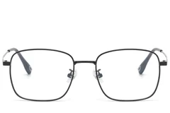 BS1913-0953_Black_Rectangular_Titanium_Glasses_front
