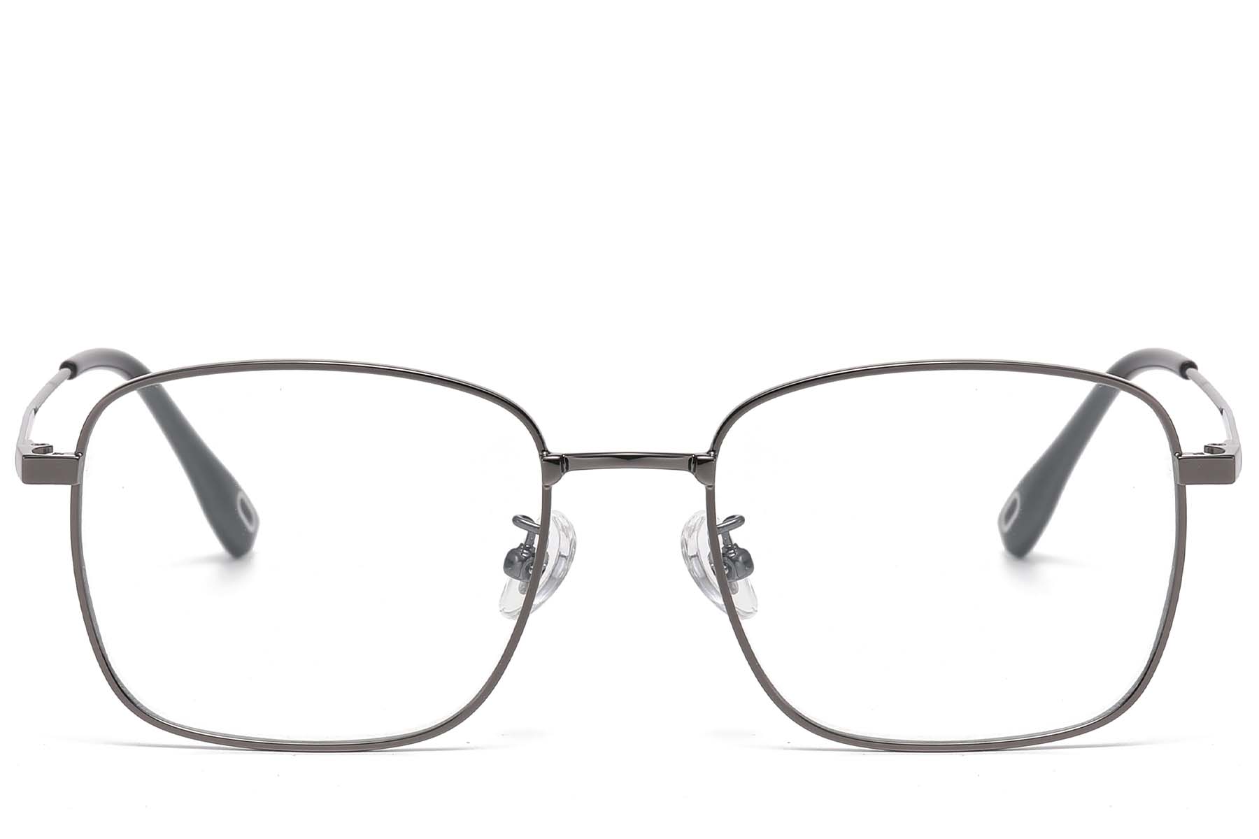 BS1913-0955_Grey_Rectangular_Titanium_Glasses_front