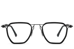 BS1913-0960_Black_Geometric_Titanium_Glasses_front