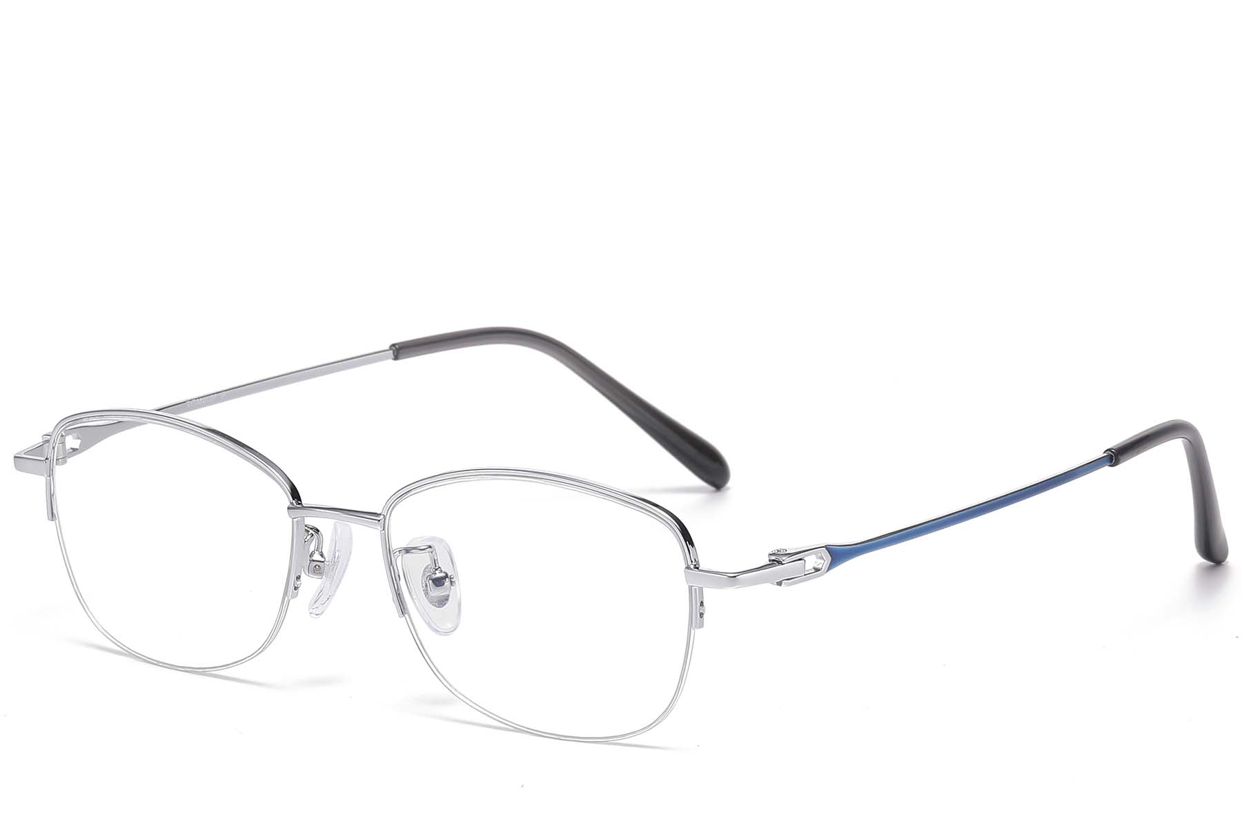 BS1913-0965_Silver_Semi-rimless_Titanium_Glasses_corner