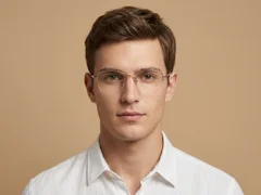 BS1913-0966_Pink_Semi-rimless_Titanium_Glasses-tryon_male