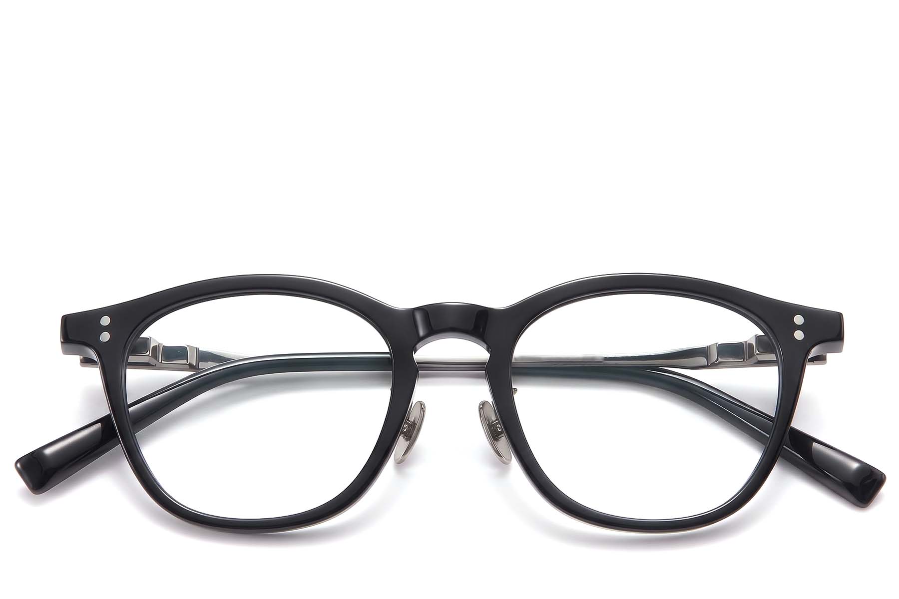 BS1913-0969_Black_Oval_Acetate_Glasses_front