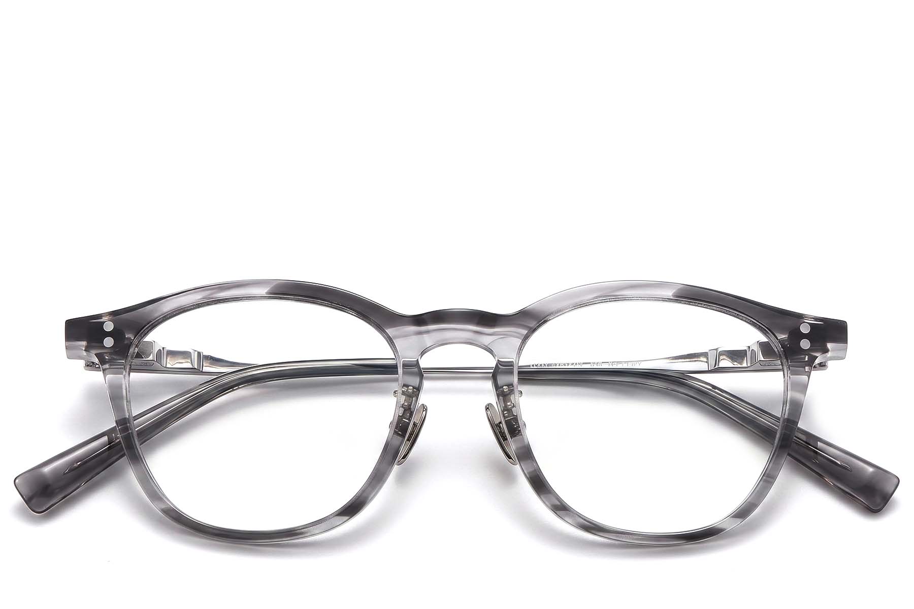 BS1913-0972_Grey_Oval_Acetate_Glasses_front