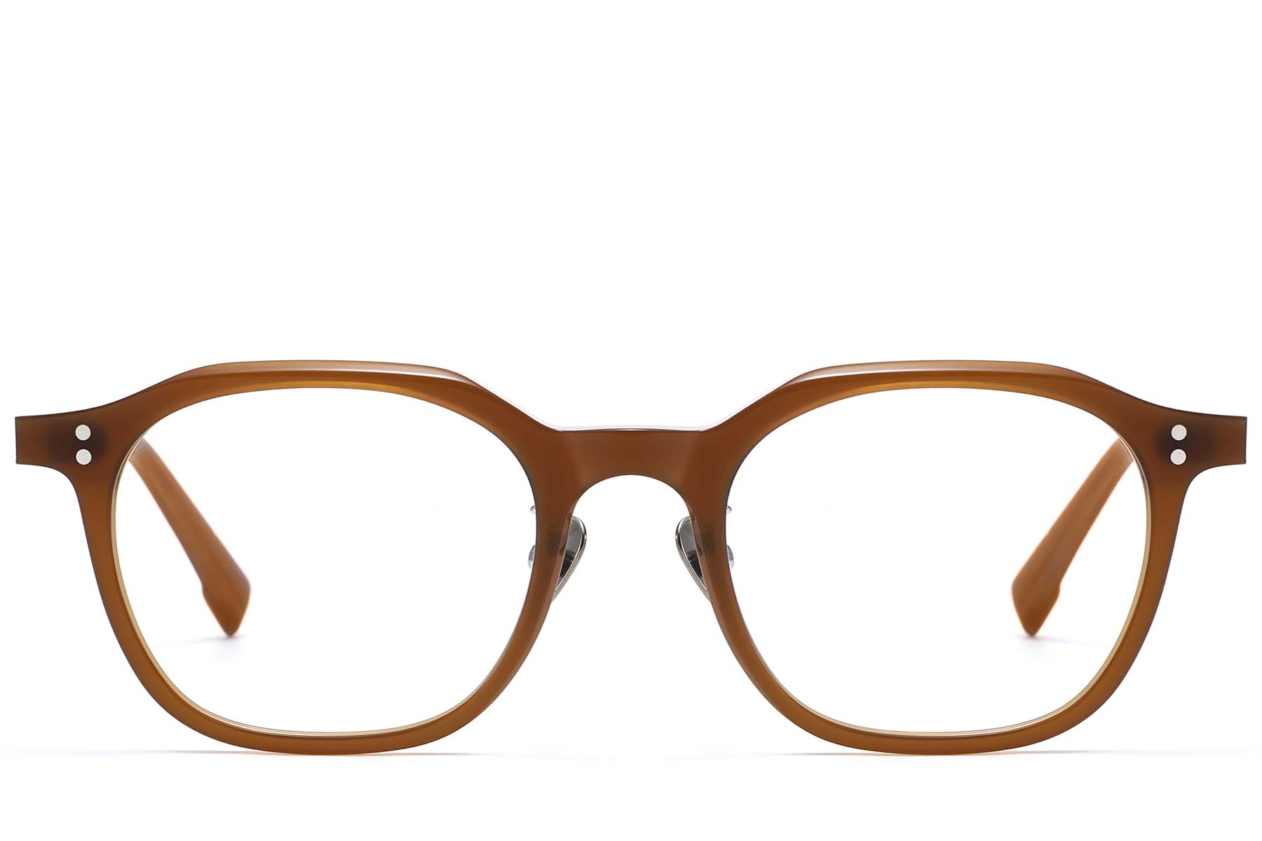BS1913-0975_Brown_Oval_Acetate_Glasses_front