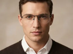 BS1913-0977_Black_Semi-rimless_Titanium_Glasses-tryon_male