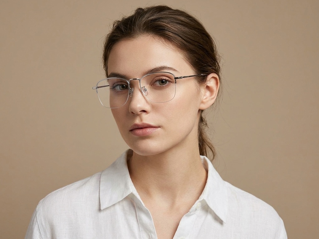BS1913-0978_Silver_Semi-rimless_Titanium_Glasses-tryon_female