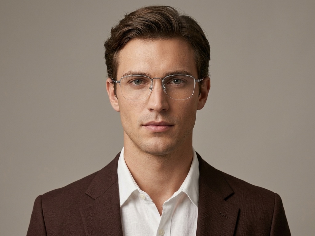 BS1913-0978_Silver_Semi-rimless_Titanium_Glasses-tryon_male
