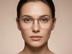 BS1913-0979_Pink_Semi-rimless_Titanium_Glasses-tryon_female