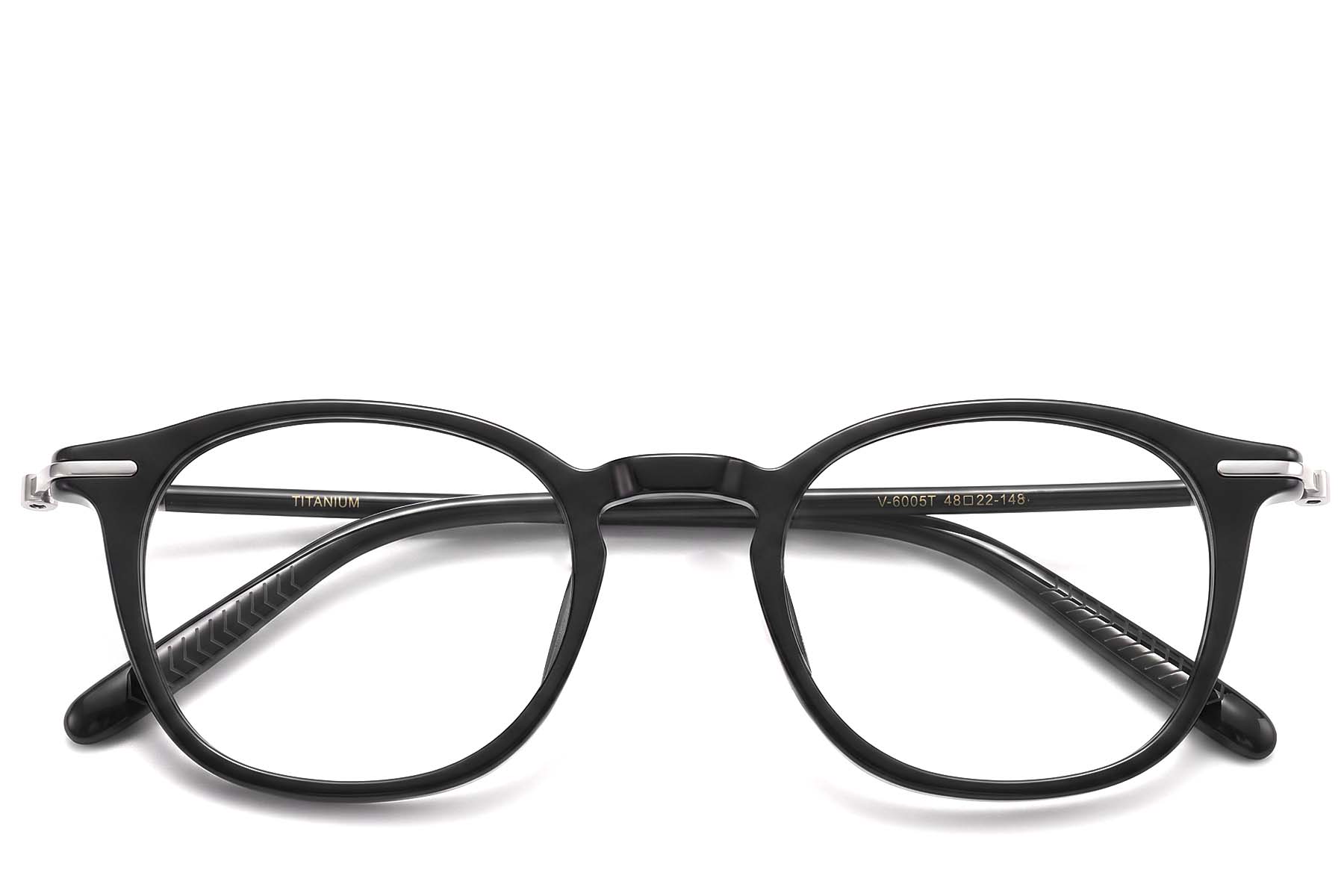 BS1913-0982_Black_Oval_Acetate_Glasses_front